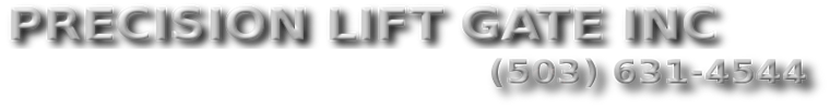 Precision Lift Gate, lift gate, liftgate, sales, service, repair, installation
